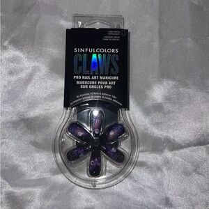 Sinfulcolors Claws Press on Nails Galaxy Theme